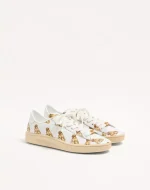 Valentino Royco Sneaker In Nappa Calfskin With Petit Charles Pattern - Image 7